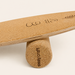 balance board kork auf korkrolle